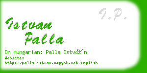 istvan palla business card